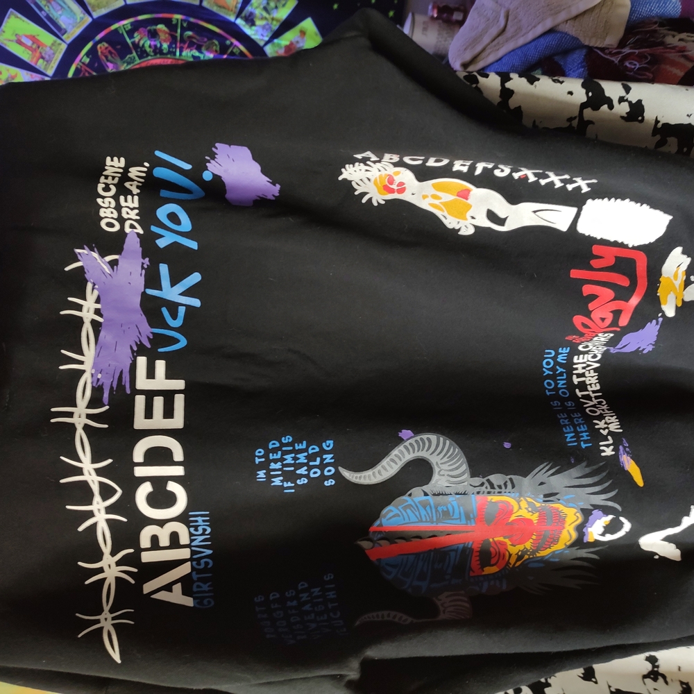 VLONE Black Obscene Dream Hoodie Size Small